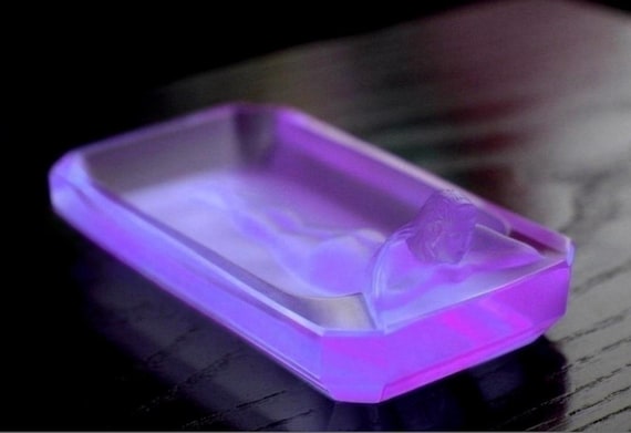Art Deco Alexandrite Glass Bowl 1930' H. Hoffmann