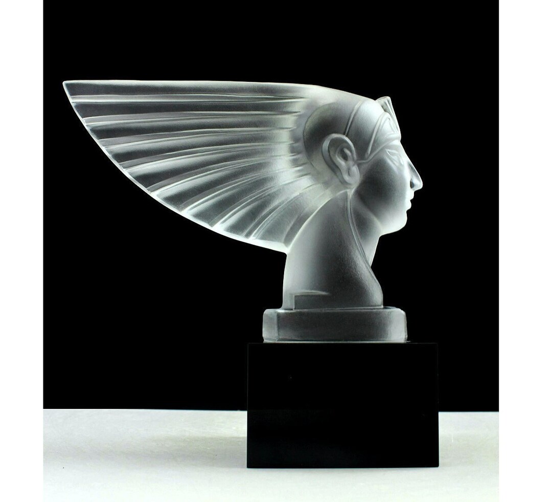 Art Deco Collectible Glass Car Mascot Hood Ornament 1930' Etsy