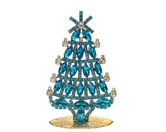 フロストクリスタルガラスのクリスマスツリー - ホリデーホーム