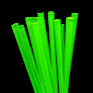 Vaseline Uranium Glass 30 Rods Vintage Uranium Glass Jewelry image 2