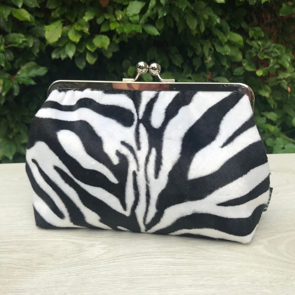 Zebra Clutch Etsy