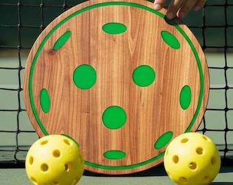 Handmade Wooden Charcuterie Board – Pickle ball Serving Tray