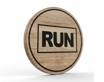 Handmade Wooden Charcuterie Board – Runner Gift, Athlete Serving Tray