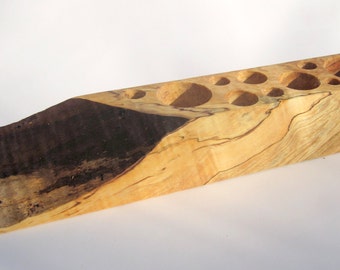 Live Edge Spalted Maple Wood Organizer/ Essential oil holder/Adult Coloring Therapy