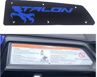 Honda Talon Dash Plate.