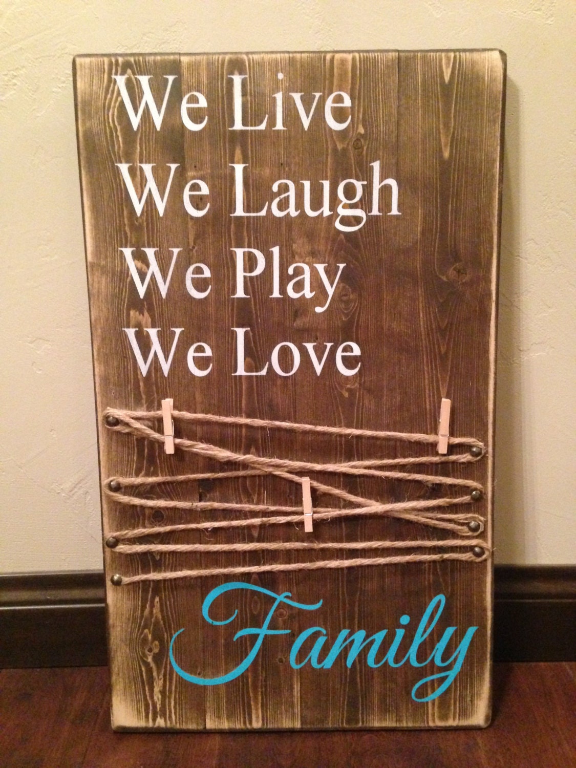 picture holder wood sign Mom Rustic Wood Sign Mother s 