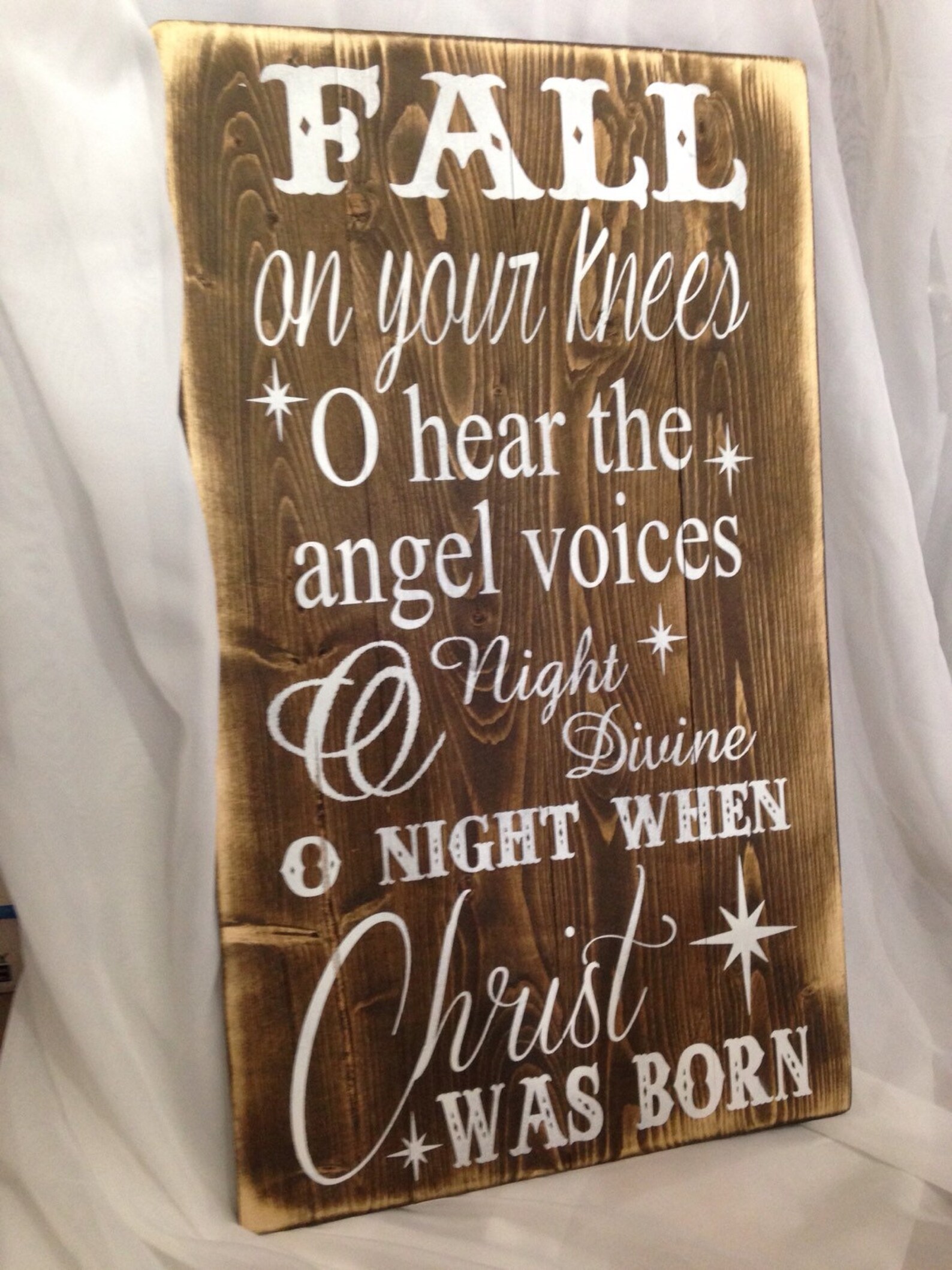 Fall on your knees wood sign/ christian wood sign/ christmas Etsy Fall on your knees wood sign/ christian wood sign/ christmas Etsy