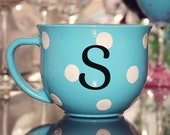 Coffee mug Personalized polka dot