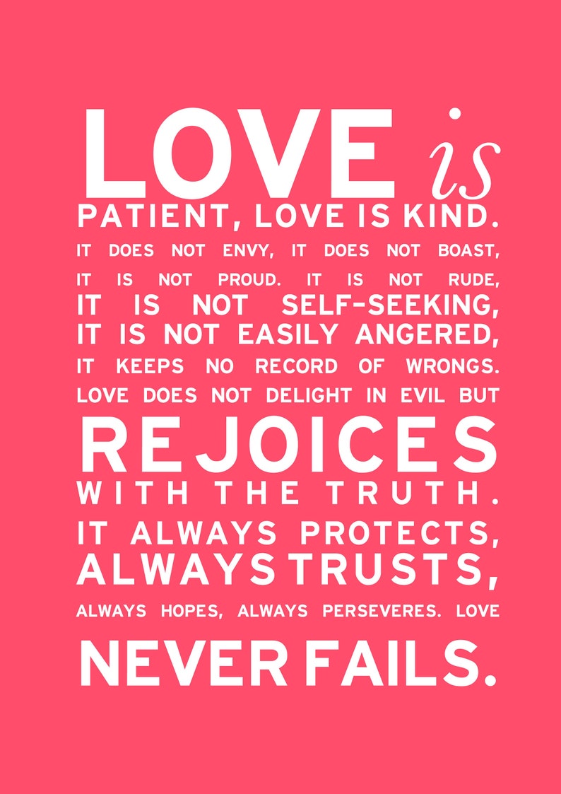 Instant Download love Is Printable Art. Gift - Etsy