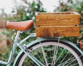 Handmade Wood Bike Crate