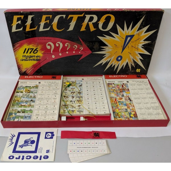 SELTENEs Vintage ELECTRO Electronic Question & Answer Spiel von Jumbo, Holland
