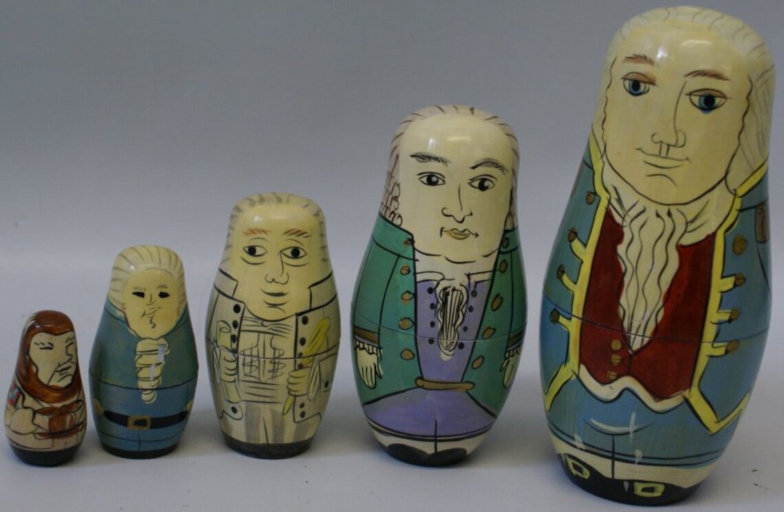 Vintage Authentic Models Nesting Dolls Founding Etsy