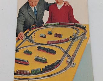 Vintage Märklin Ho-Zug Flugschrift 1960er Jahre. händler hobbyeisenbahn mart inc. Brooklyn