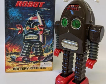 ピストンアクションロボット ロビー・ザ・ロボット ブリキのおもちゃ