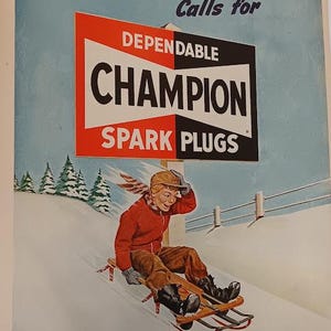 Vintage Champion Spark Plugs Advertising - Etsy