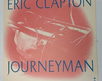 Eric Clapton Warner Bros. JOURNEYMAN 1989 Original Promo Poster