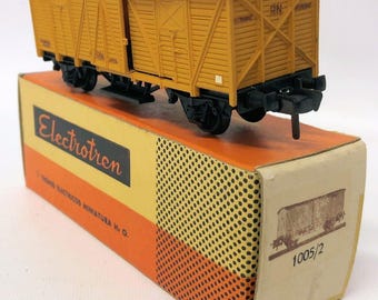 Electrotren (España) #1005/2 vagón de tren furgón de mercancías cubierto en caja!