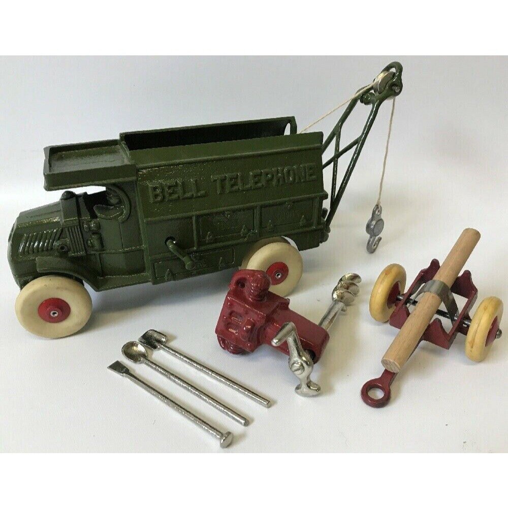 Vintage 1930 s HUBLEY Cast Iron BELL TELEPHONE Truck Accessories Restored. Etsy
