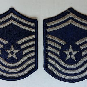 Usaf Aufnäher Häuptling Master Sgt. e9 Insignia x2 militärische Aufnäher