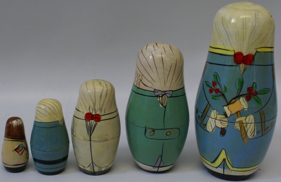 Vintage Authentic Models Nesting Dolls Founding Etsy