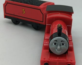 Thomas and friends james engine and coal car.