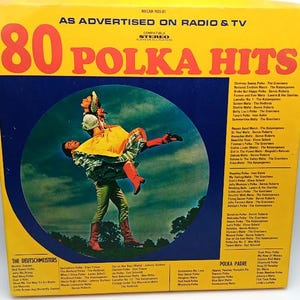 Vintage polka music lp records.  80 hits! recar. rcs deutschmeisters, the graniteers and ivan kahle