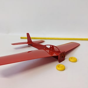 Rare vintage 1960s herkimer ok cub cadet tether control line model airplane, brand new factory store stock!