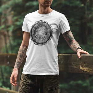Tree Ring Graphic Tee | Unisex Nature Shirt