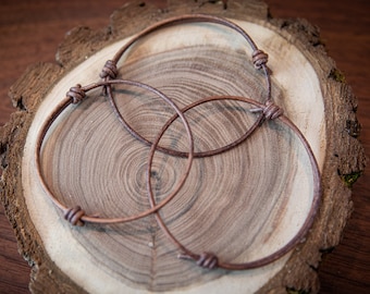 Adjustable Leather Cord Bracelet – Minimalist Unisex Design