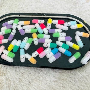 Chill Pill Resin Tray, Trinket Tray, Chill Pill Tray , Colorful Fun Tray