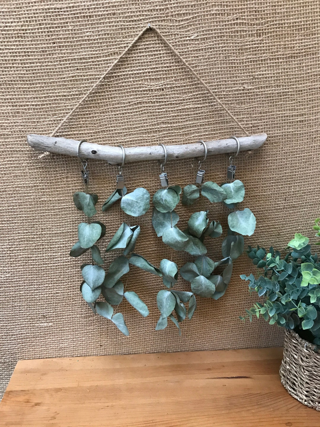 Driftwood Dried 13 Flower Hanging Rack Dry Herbs Etsy