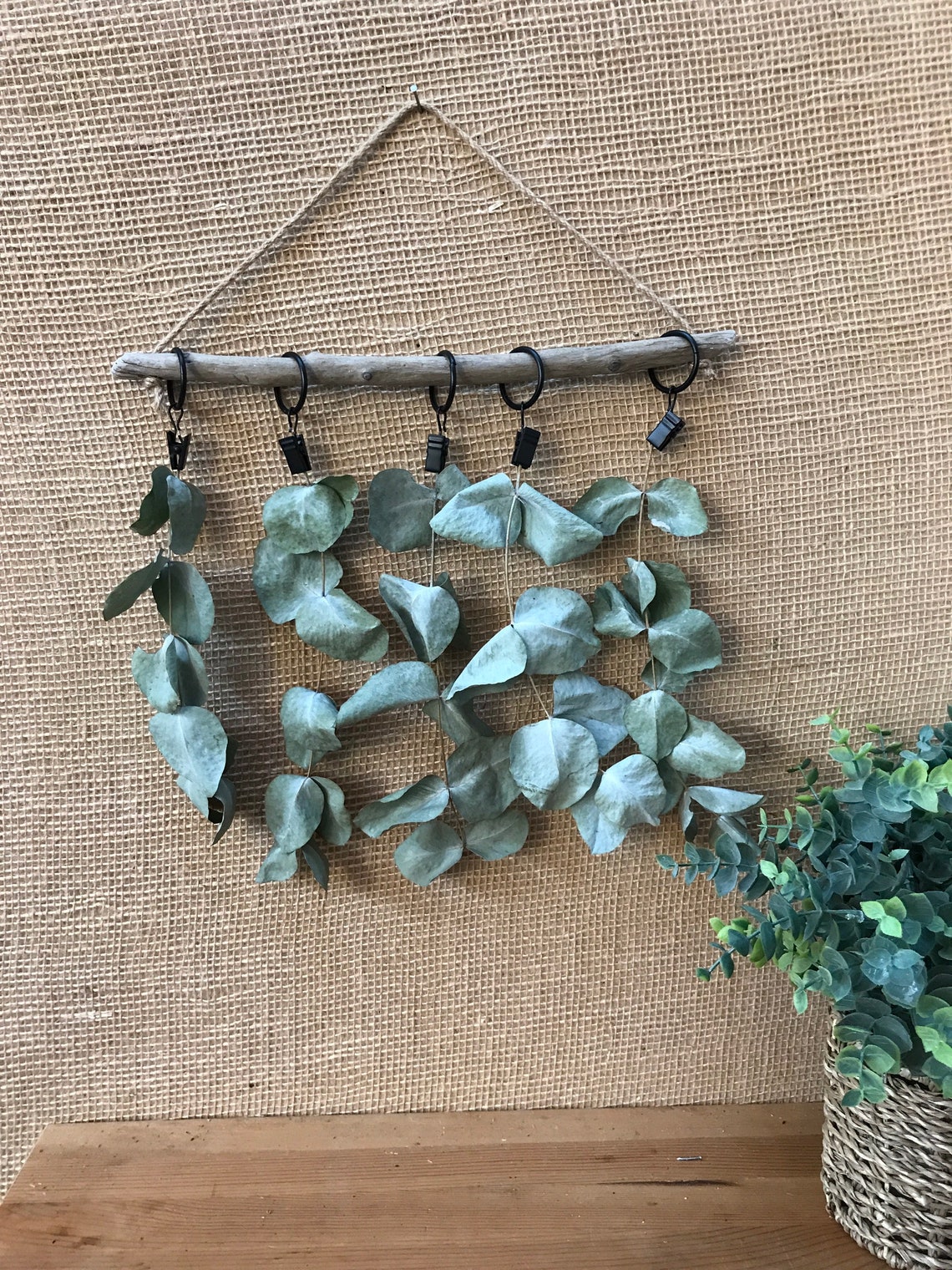 Driftwood Dried 12 Flower Hanging Rack Dry Herbs Etsy