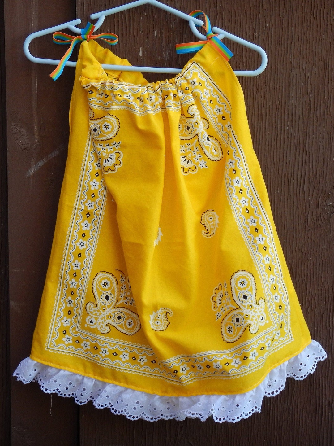 Bandana Dress Girl's Western Dress Summer Dress Etsy