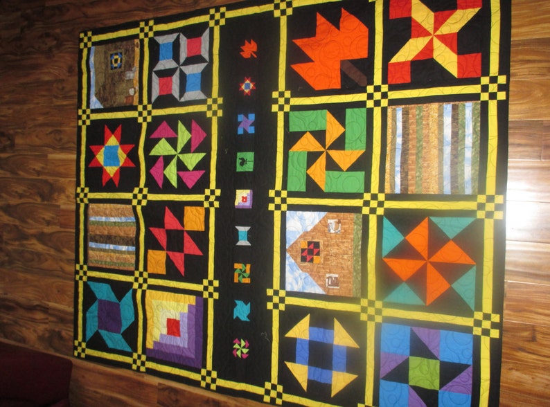 Amish Barn Quilt Amish Barn Quilt Wall Hanging Bright Etsy