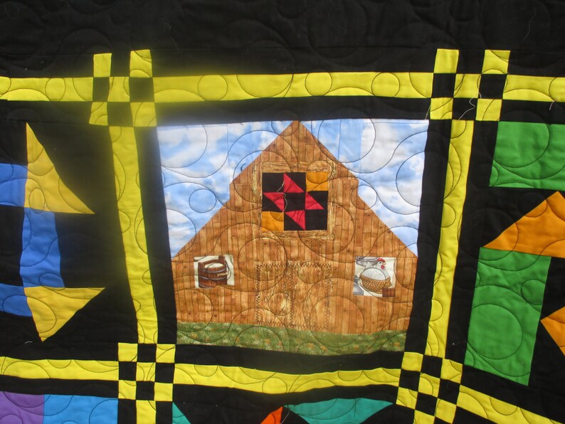 Amish Barn Quilt Amish Barn Quilt Wall Hanging Bright Etsy