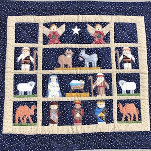 The First Christmas / Nativity / Pattern for Paper pieced quilted wall hanging