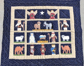 The First Christmas / Nativity / Pattern for Paper pieced quilted wall hanging