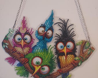 Finished diamond dotz Wacky Birds