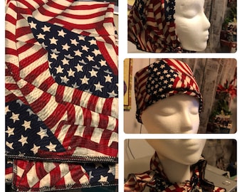 Pañuelo extragrande con la bandera estadounidense