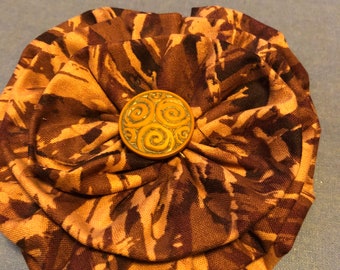 Brownie Brown Hair Pin and Clothing Brooch