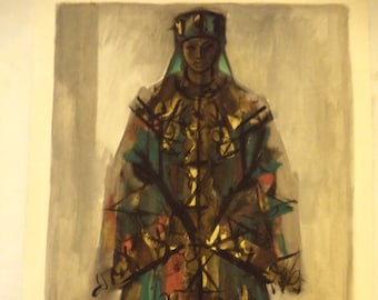 Andre Delfau Vintage Gouache: Mid-Century Modern Ballet Costume Art