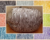 Bean Bag Chair Cover. Wood Grain Reader's Nest Bean Bag Chair COVER ONLY. Beanbag chair.  Floor Cushion.   Stuffed Animal Storage