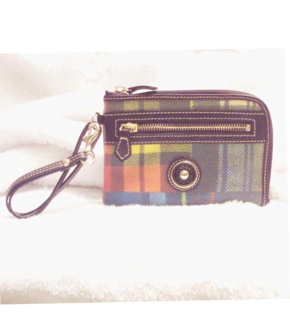 Auth. Dooney & Bourke Colorful Wristlet - vintage