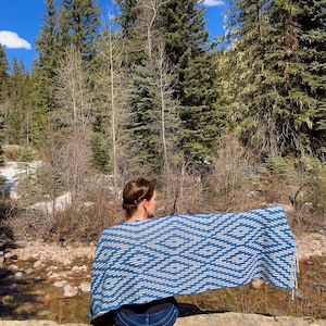 Cactus Garden Wrap crochet pattern, Mosaic Crochet shawl, photo tutorial with chart and written instructions