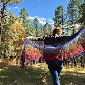Laid Back Lace Wrap Crochet Pattern and Tutorial, PDF Instant Download, Non-Profit Shop, Scarf, Prayer Shawl, Yoga Shawl