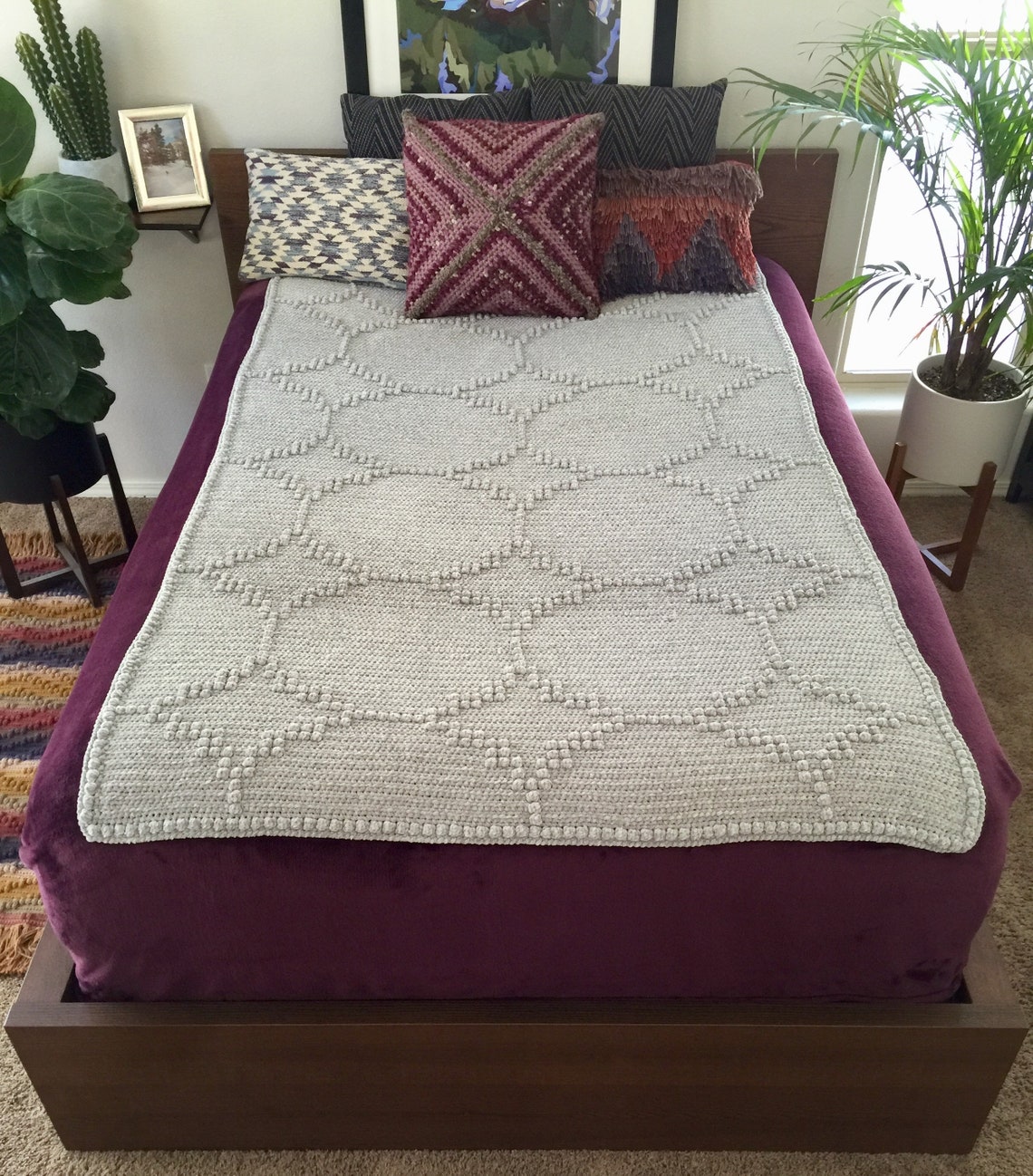 Luxe Wedding Blanket Crochet Pattern and Tutorial PDF Instant Etsy