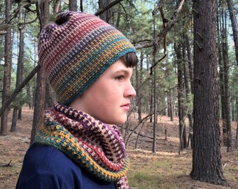 The Forester Hat Crochet Pattern and Tutorial, PDF Instant Download, Non-Profit Shop, Child, Teen, Adult, Men, Gender Neutral, Mandala