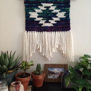 Small Mountain and Mesa Wall Hanging Crochet Pattern Size Small, PDF Instant Download, Non-Profit Shop, Wall Art, Mat image 3