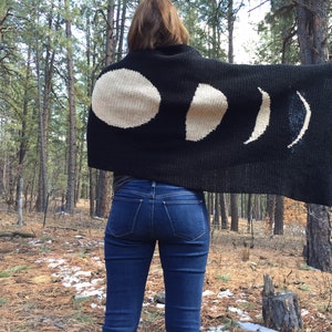 It&#39;s Just A Phase Wrap Crochet Pattern, Moon Phases Shawl, Non-Profit Shop, Beginner Crochet Prayer Shawl, Instant Download PDF