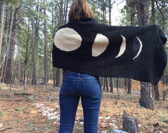 It's Just A Phase Wrap Crochet Pattern, Moon Phases Shawl, Non-Profit Shop, Beginner Crochet Prayer Shawl, Instant Download PDF